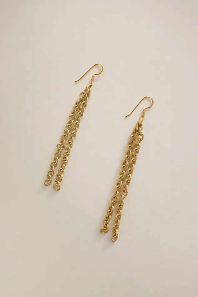 VINTAGE CHAIN LONG GOLD EARRINGS collectionno2 Earrings VINTAGE CHAIN LONG GOLD EARRINGS collectionno2 Earrings