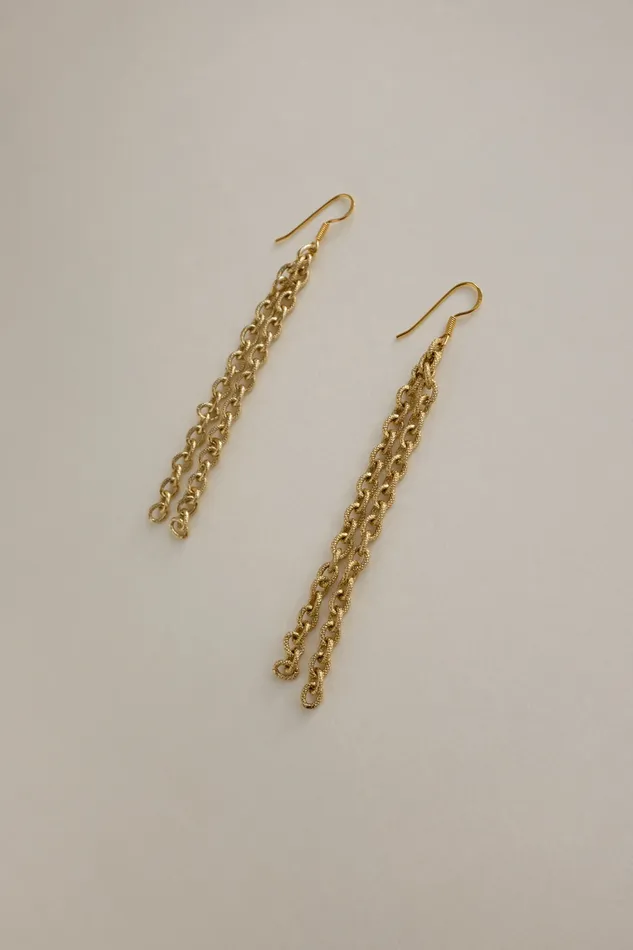 VINTAGE CHAIN LONG GOLD EARRINGS collectionno2 Earrings VINTAGE CHAIN LONG GOLD EARRINGS collectionno2 Earrings