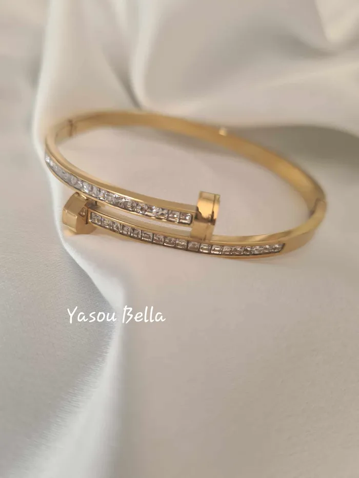 Yasou Jewelry Bracelets Bracelet Pointe Diamant Double d 59cm