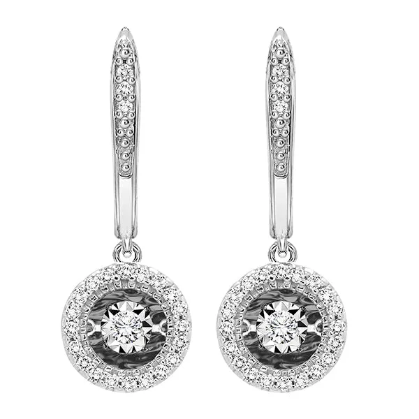 14K Diamond ROL Earrings 020 CTW International Diamond Center Earrings