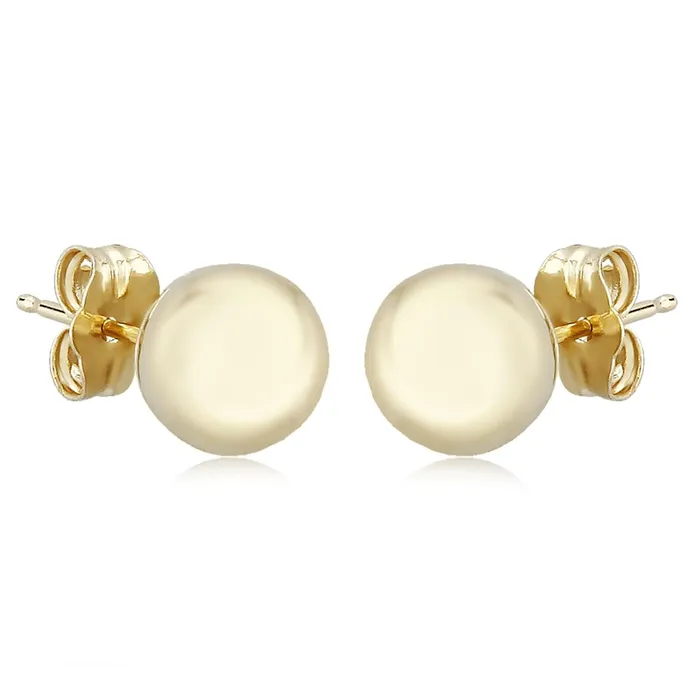 14k Gold 7mm Ball Earrings Carla Nancy B Earrings
