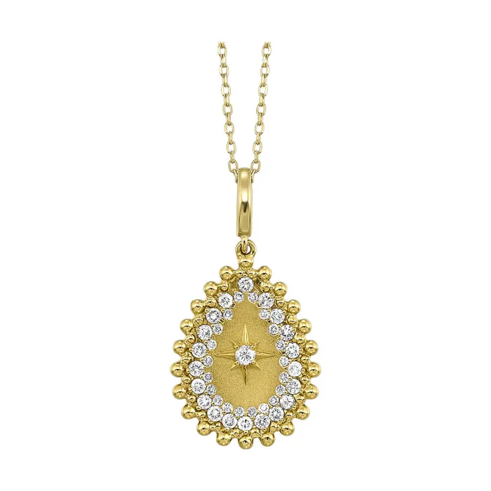 14Kt Yellow Gold Diamond 12Ctw Pendant Gems One PreStyled Sets