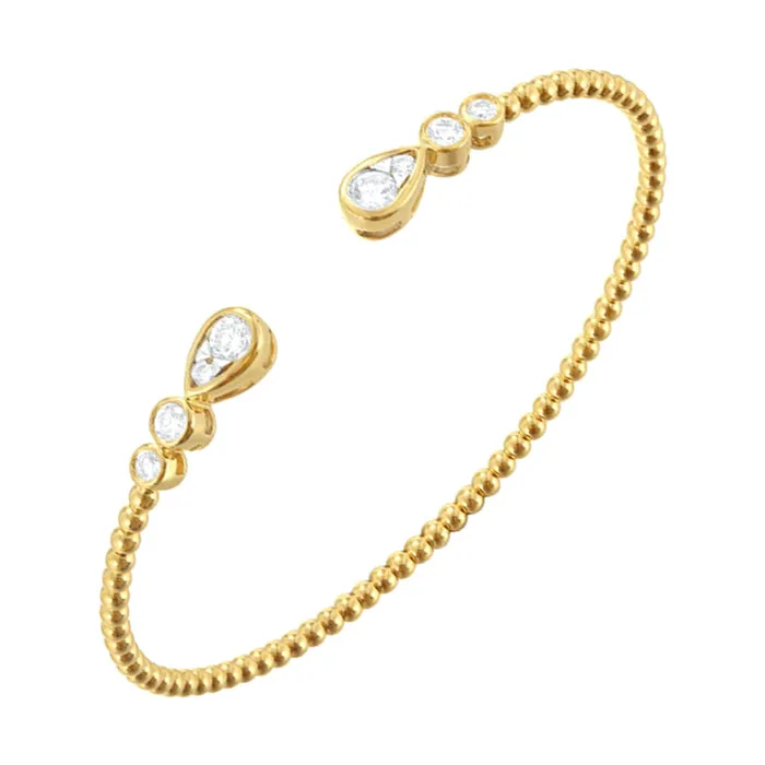 14Kt Yellow Gold Diamond 58Ctw Bangle Gems One PreStyled Sets