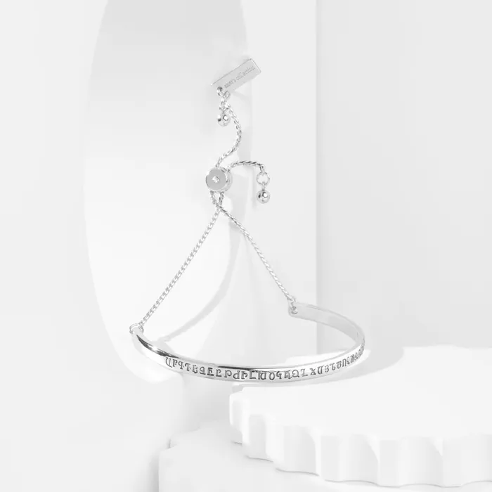 Anets Collection Anets Collection Armenian Alphabet BraceletBangle White Bracelets