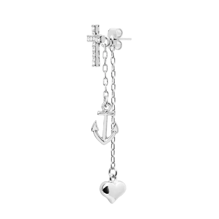Anets Collection Earrings Anets Collection Trinity Earrings White