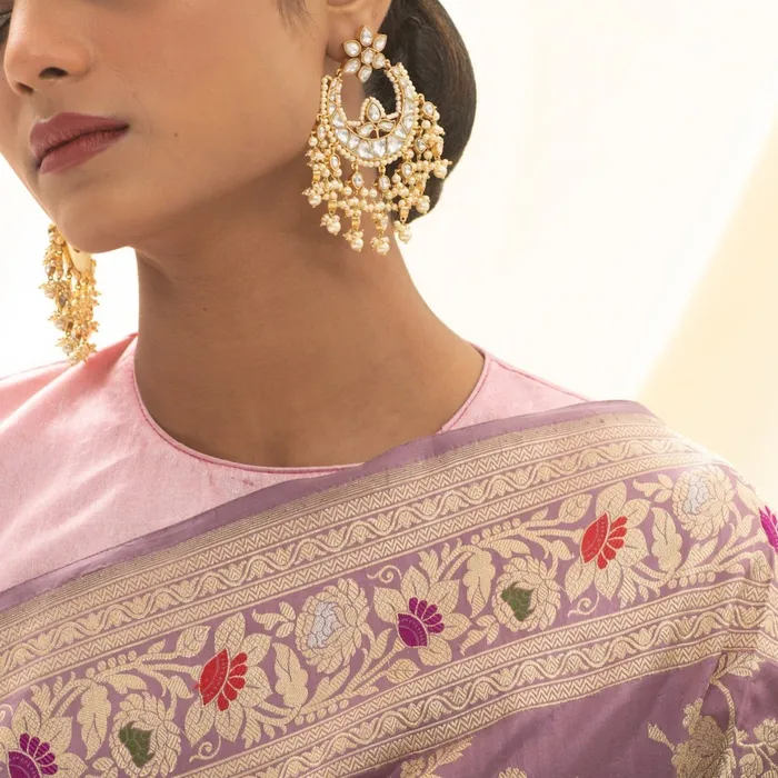 Ashuti Jadau Silver Earrings SILVER Earrings