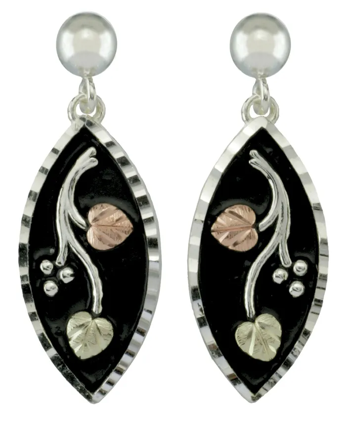 Black Hills Gold Sterling Silver Antiqued Earrings TR Jewelry Concepts Earrings Black Hills Gold Sterling Silver Antiqued Earrings TR Jewelry Concepts Earrings