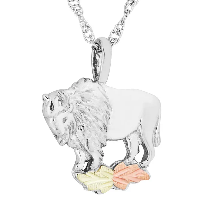 Black Hills Gold Sterling Silver Buffalo Pendant TR Jewelry Concepts Necklaces Black Hills Gold Sterling Silver Buffalo Pendant TR Jewelry Concepts Necklaces