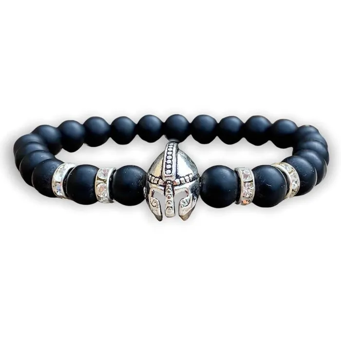 Black Onyx Matte Stone Warrior Bracelet Magic Crystals Bracelets