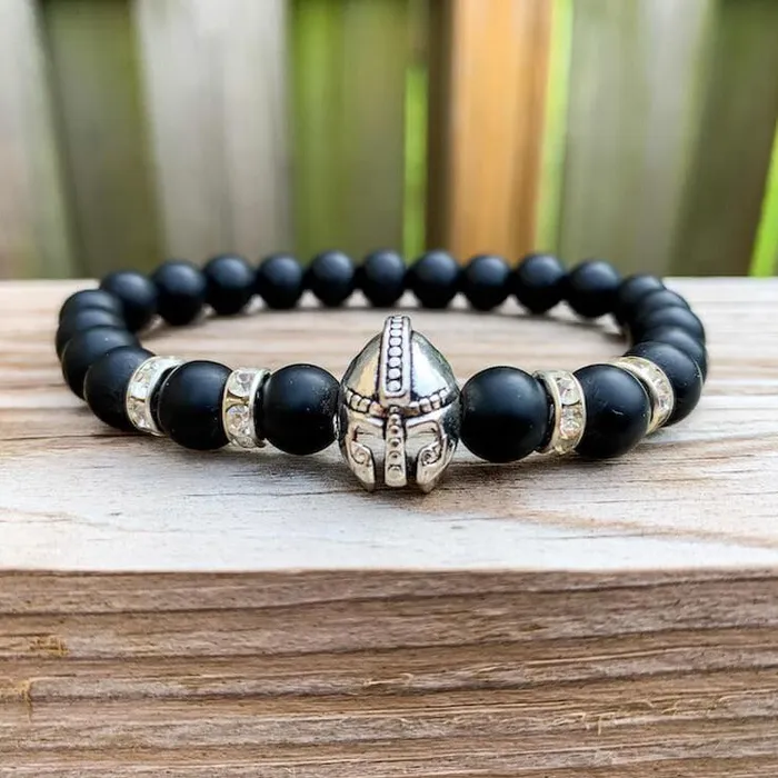 Black Onyx Matte Stone Warrior Bracelet Magic Crystals Bracelets