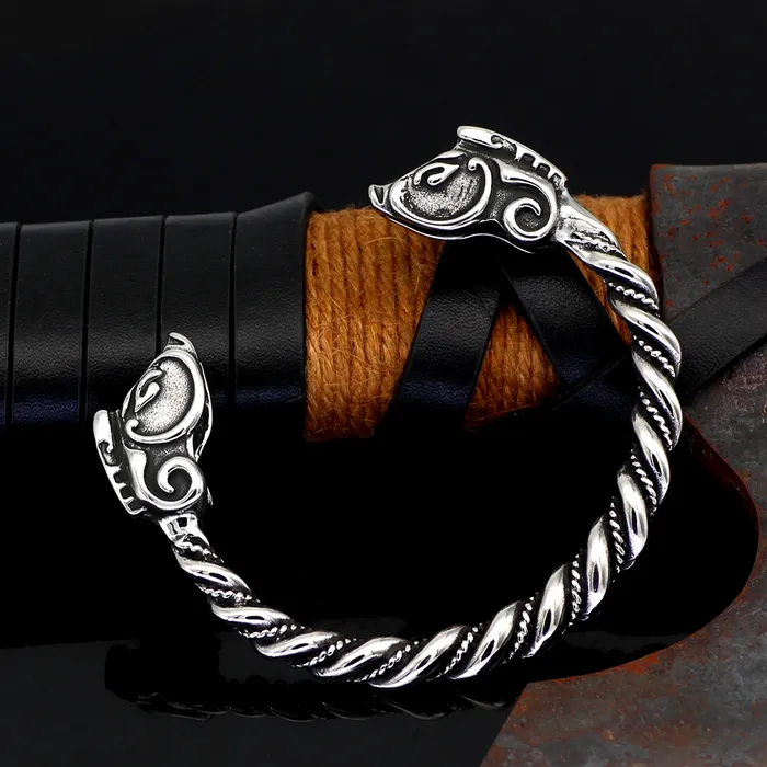 Bracelets AE Viking Bracelet Nordic Wild Boar
