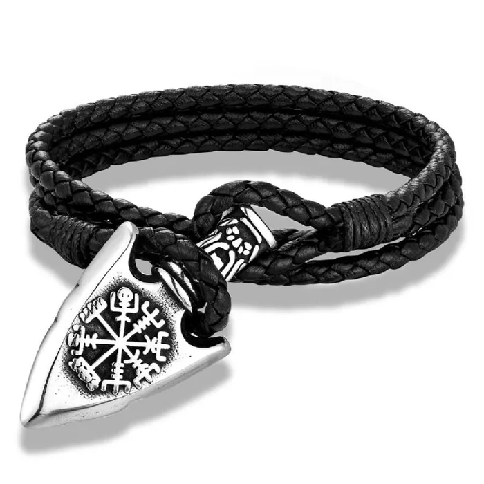 Bracelets VikingStore Viking Spear Multilayer Leather Bracelet