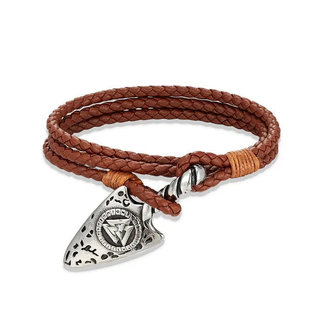 Bracelets VikingStore Viking Spear Multilayer Leather Bracelet