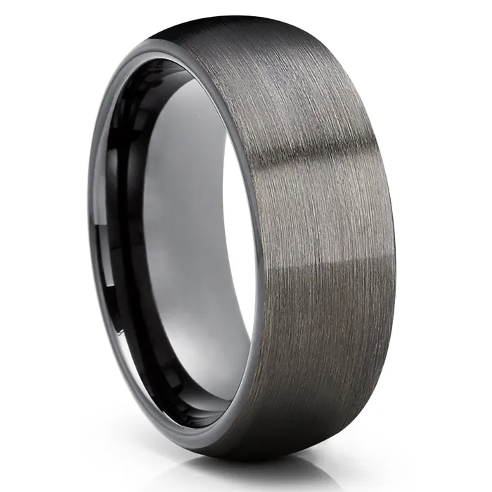 Clean Casting Jewelry Rings Gunmetal Wedding Ring Black Tungsten Ring Tungsten Carbide ring Wedding Band