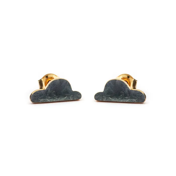 Design Anu Kaartinen Earrings Cloudy Gold Lining earrings S