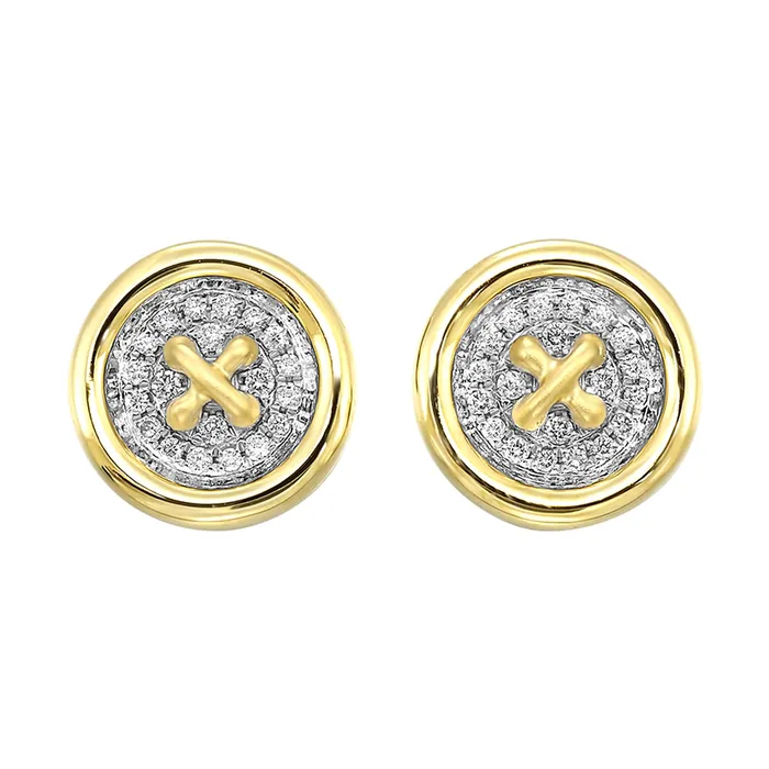 Earrings 14Kt Yellow Gold Diamond 15Ctw Earring Gems One