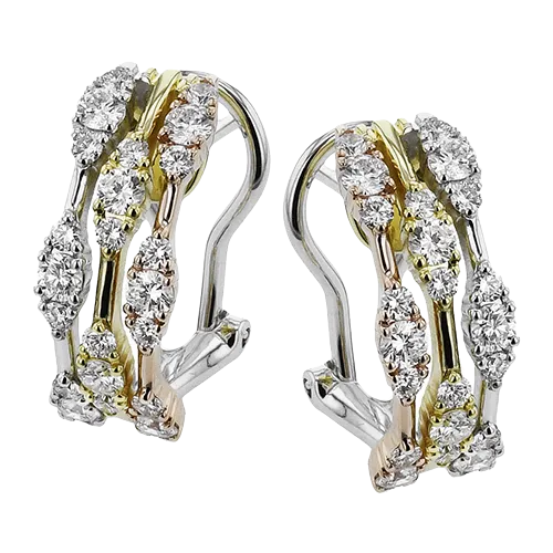 Earrings International Diamond Center Simon G le4635 Earrings in 18k Gold with Diamonds Earrings International Diamond Center Simon G le4635 Earrings in 18k Gold with Diamonds