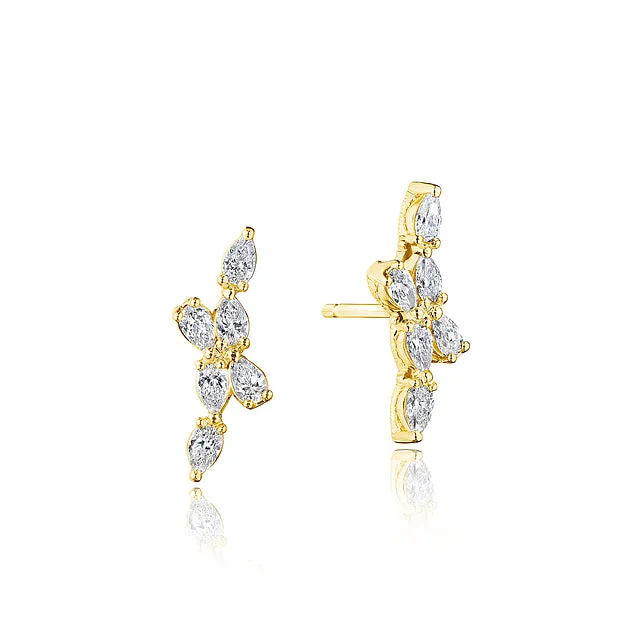 Earrings International Diamond Center Tacori Pear Diamond Earrings