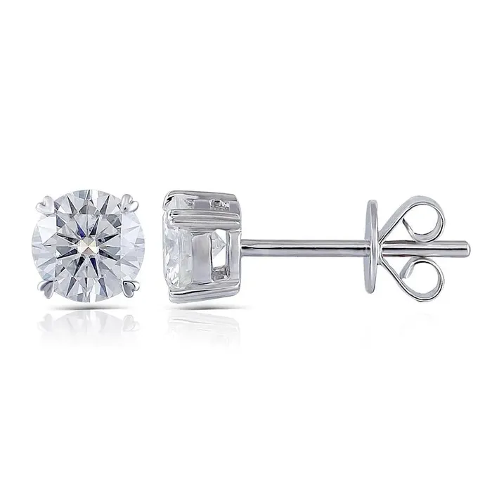 Earrings Luxus Moissanite Rings Jewelry 14k White Gold Moissanite Stud Earrings Big 1ctw