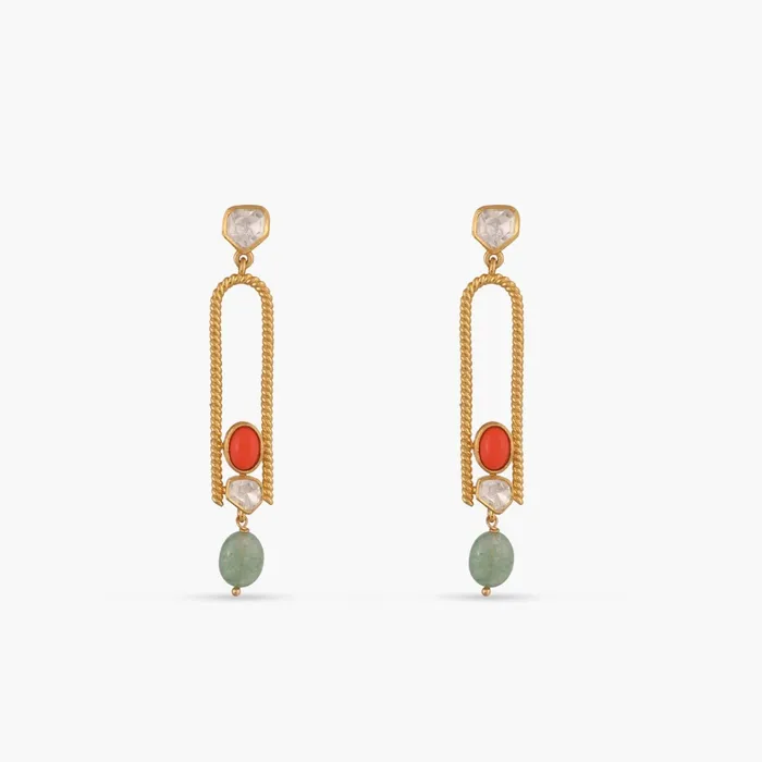 Earrings Oceanic Weavers Sleek Silver Drop Earrings SILVER