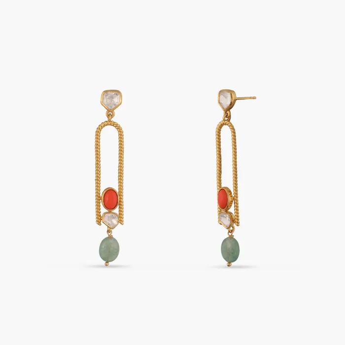 Earrings Oceanic Weavers Sleek Silver Drop Earrings SILVER