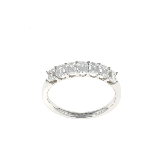 Emerald Cut Diamond Band 136CTW Shop IDC estore Rings
