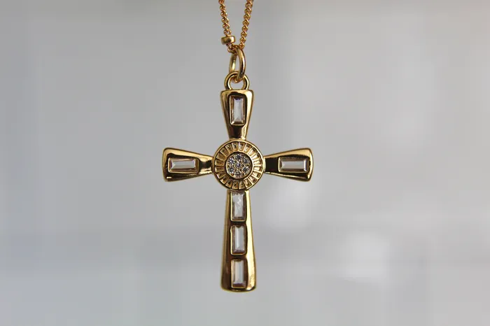 Eternal Cross Necklace The Little Catholic Necklaces