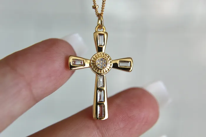 Eternal Cross Necklace The Little Catholic Necklaces