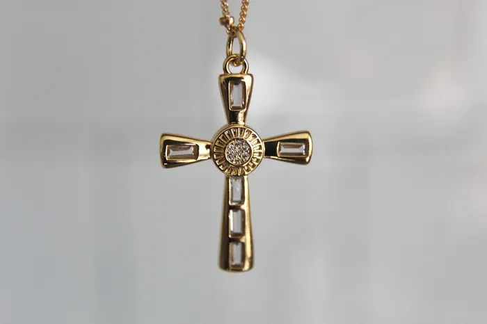 Eternal Cross Necklace The Little Catholic Necklaces