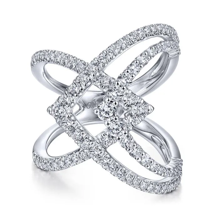 Gabriel Co Kaslique White Gold Jewelry Ring 105 CTW International Diamond Center Rings Gabriel Co Kaslique White Gold Jewelry Ring 105 CTW International Diamond Center Rings
