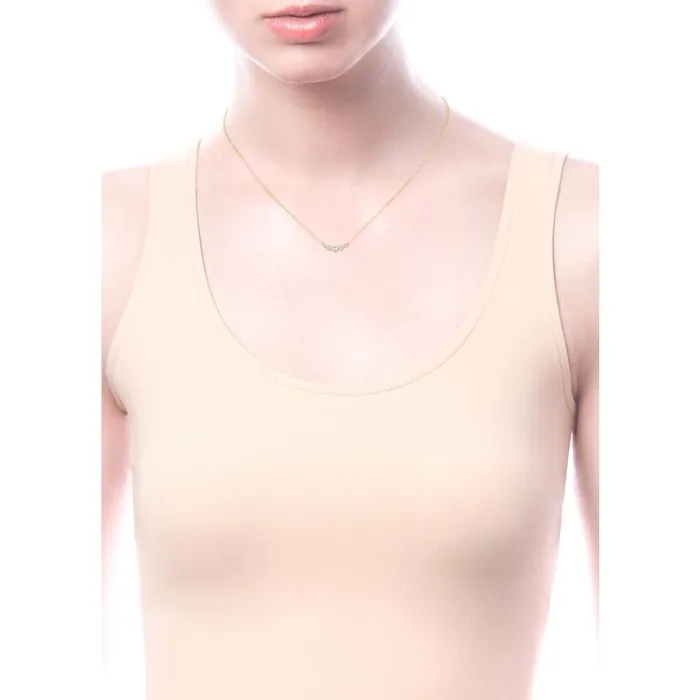 Gabriel Indulgence Collection Yellow Gold Necklace with Arc of Round Diamonds 01 CTW International Diamond Center Necklaces Gabriel Indulgence Collection Yellow Gold Necklace with Arc of Round Diamonds 01 CTW International Diamond Center Necklaces