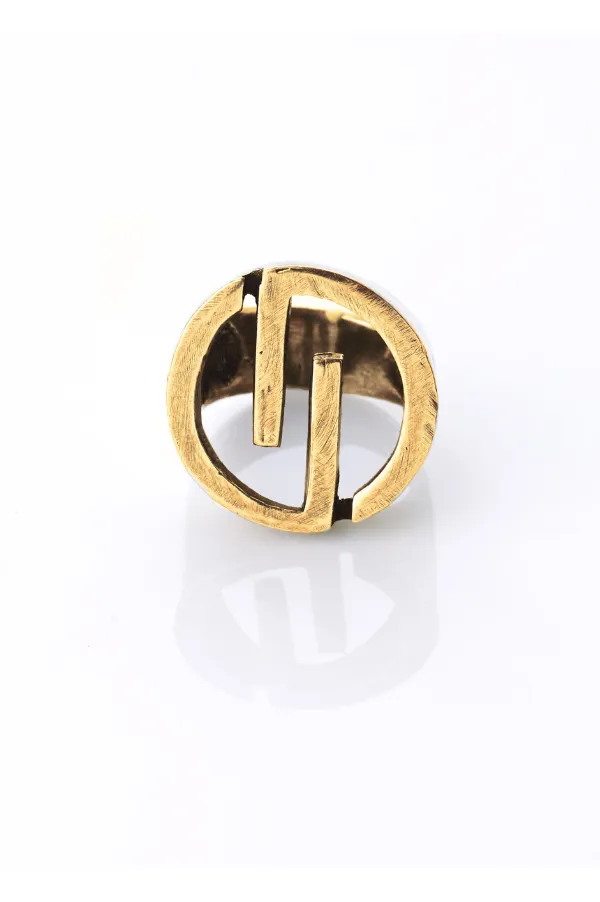 Gilded DL Logo Ring DYLANLEX Rings