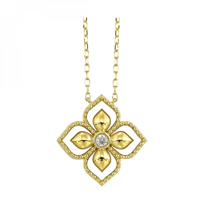 Gold Diamond Necklace International Diamond Center Necklaces
