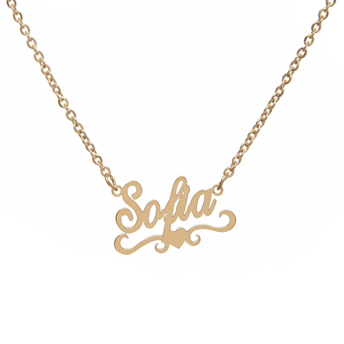 Heart Script Belly Chain VibeSzn Necklaces