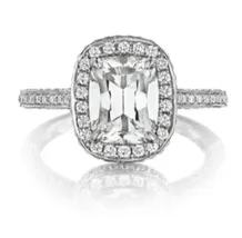 Henri Daussi Cushion Collection Diamond Ring Setting 07 CTW International Diamond Center Rings Henri Daussi Cushion Collection Diamond Ring Setting 07 CTW International Diamond Center Rings