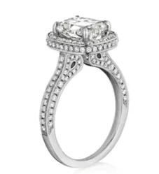 Henri Daussi Cushion Collection Diamond Ring Setting 07 CTW International Diamond Center Rings Henri Daussi Cushion Collection Diamond Ring Setting 07 CTW International Diamond Center Rings