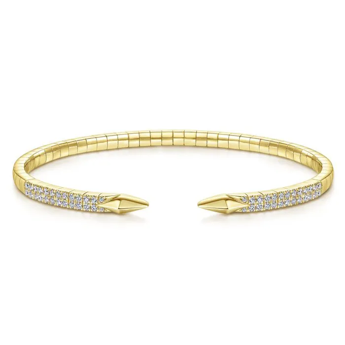 International Diamond Center Bracelets Gabriel Co Demure Yellow Gold Bracelet 049 CTW International Diamond Center Bracelets Gabriel Co Demure Yellow Gold Bracelet 049 CTW