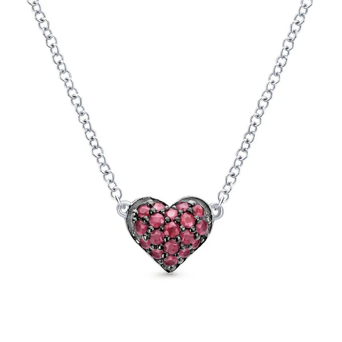 International Diamond Center Gabriel Co Eternal Love Sterling Silver Necklace Necklaces International Diamond Center Gabriel Co Eternal Love Sterling Silver Necklace Necklaces