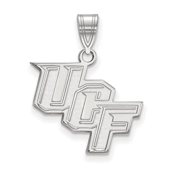 International Diamond Center Necklaces Sterling Silver Rhodiumplated LogoArt University of Central Florida UCF Medium Pendant International Diamond Center Necklaces Sterling Silver Rhodiumplated LogoArt University of Central Florida UCF Medium Pendant