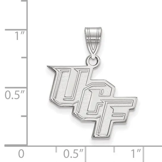 International Diamond Center Necklaces Sterling Silver Rhodiumplated LogoArt University of Central Florida UCF Medium Pendant International Diamond Center Necklaces Sterling Silver Rhodiumplated LogoArt University of Central Florida UCF Medium Pendant