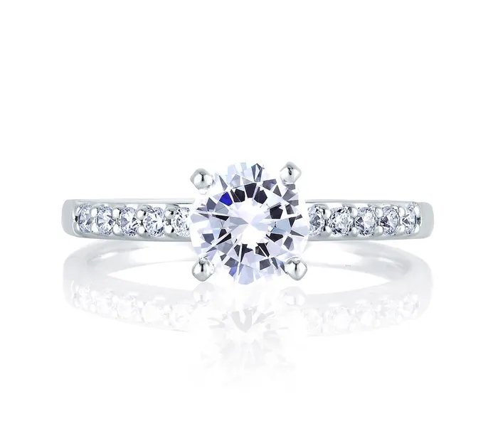International Diamond Center Rings AJAFFE Classics Round Diamond Ring Setting 017 ctw International Diamond Center Rings AJAFFE Classics Round Diamond Ring Setting 017 ctw