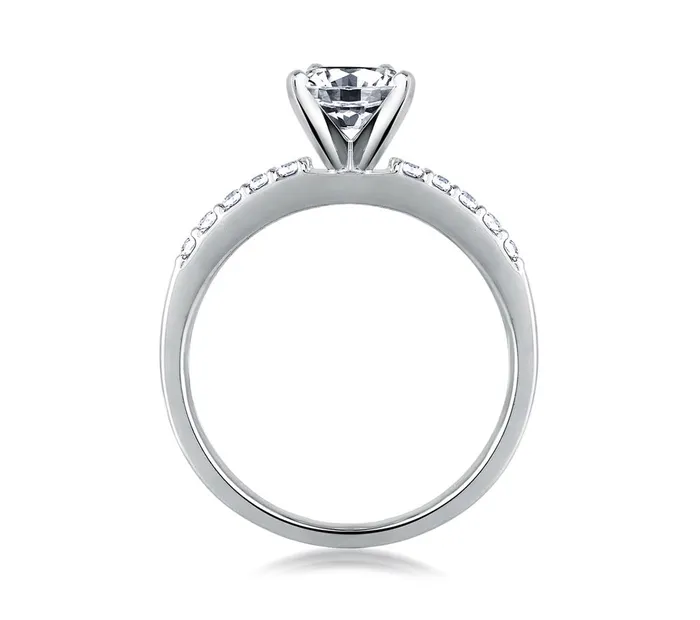 International Diamond Center Rings AJAFFE Classics Round Diamond Ring Setting 017 ctw