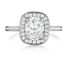 International Diamond Center Rings Henri Daussi Cushion Collection Diamond Ring Setting 04 CTW International Diamond Center Rings Henri Daussi Cushion Collection Diamond Ring Setting 04 CTW
