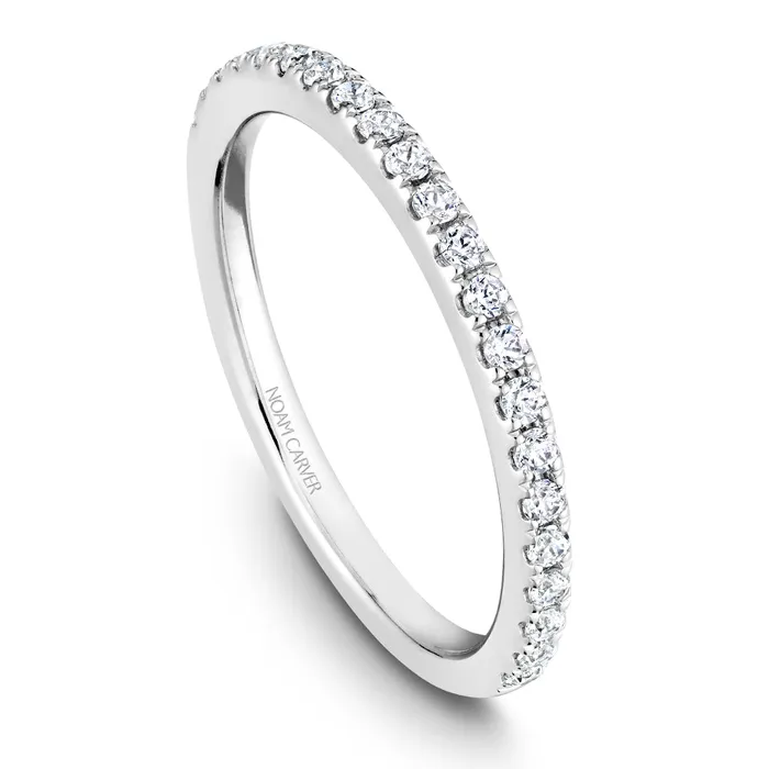 International Diamond Center Rings Noam Carver White Gold Diamond Engagement Ring Setting with Halo 039 CTW