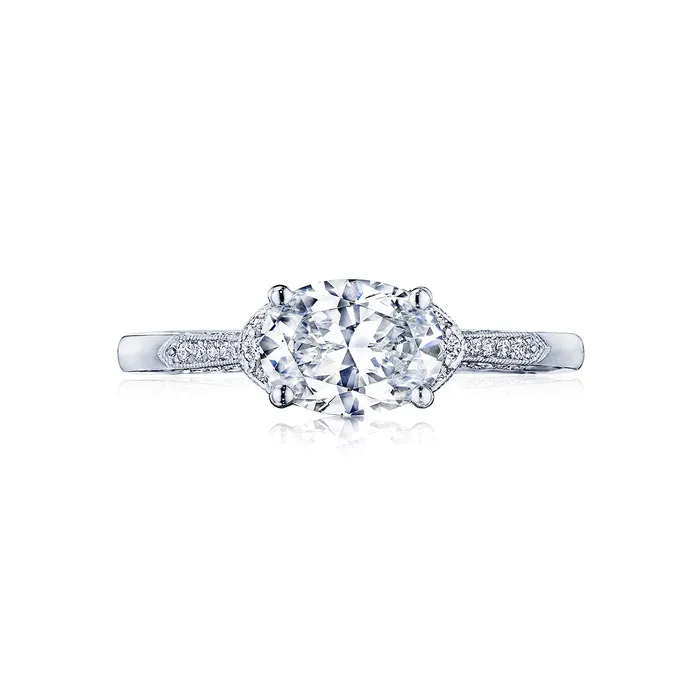 International Diamond Center Rings Tacori 18k White Gold Simply Tacori Oval Diamond Engagement Ring Setting 015 CTW International Diamond Center Rings Tacori 18k White Gold Simply Tacori Oval Diamond Engagement Ring Setting 015 CTW