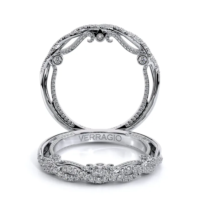 International Diamond Center Rings Verragio INSIGNIA 7074W 18k White Round Womens Band International Diamond Center Rings Verragio INSIGNIA 7074W 18k White Round Womens Band