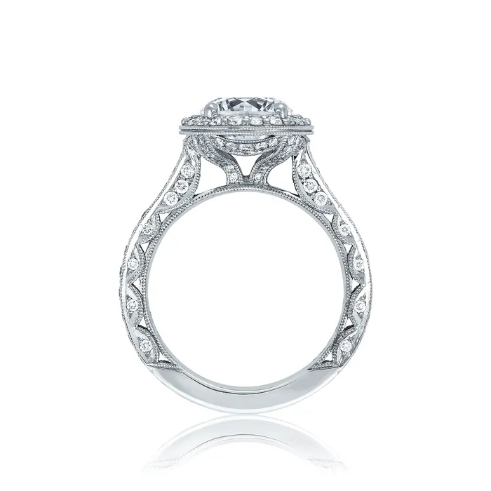 International Diamond Center Tacori Platinum RoyalT Round Diamond Engagement Ring Setting 098 CTW Rings