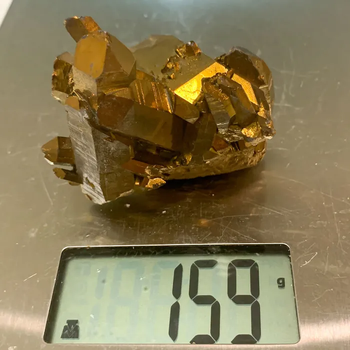 Magic Crystals Charm Necklaces Imperial Gold Aura Quartz Crystal Cluster 159 grams