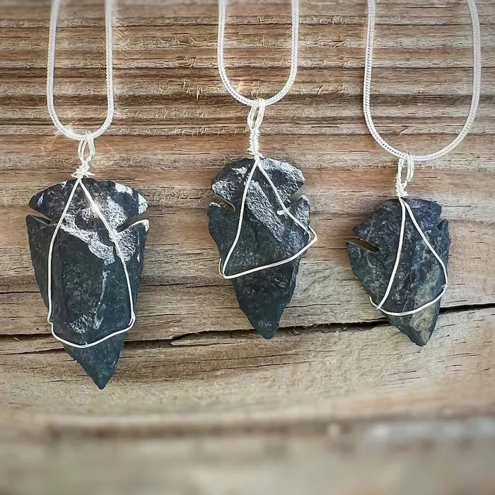 Magic Crystals Necklaces Black Agate Pendant Necklace