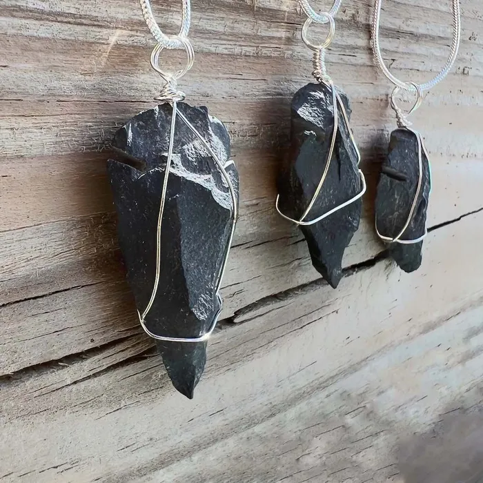 Magic Crystals Necklaces Black Agate Pendant Necklace